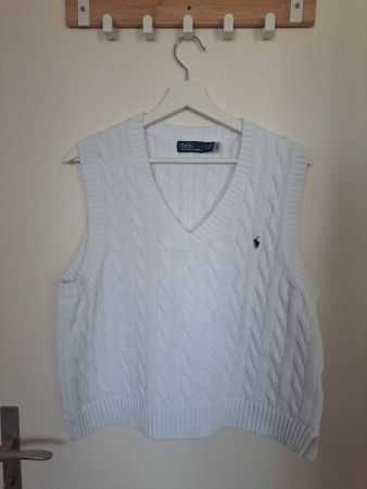 Polo Ralph Lauren Weste, Weiss, Gr. XL, Top Zustand!