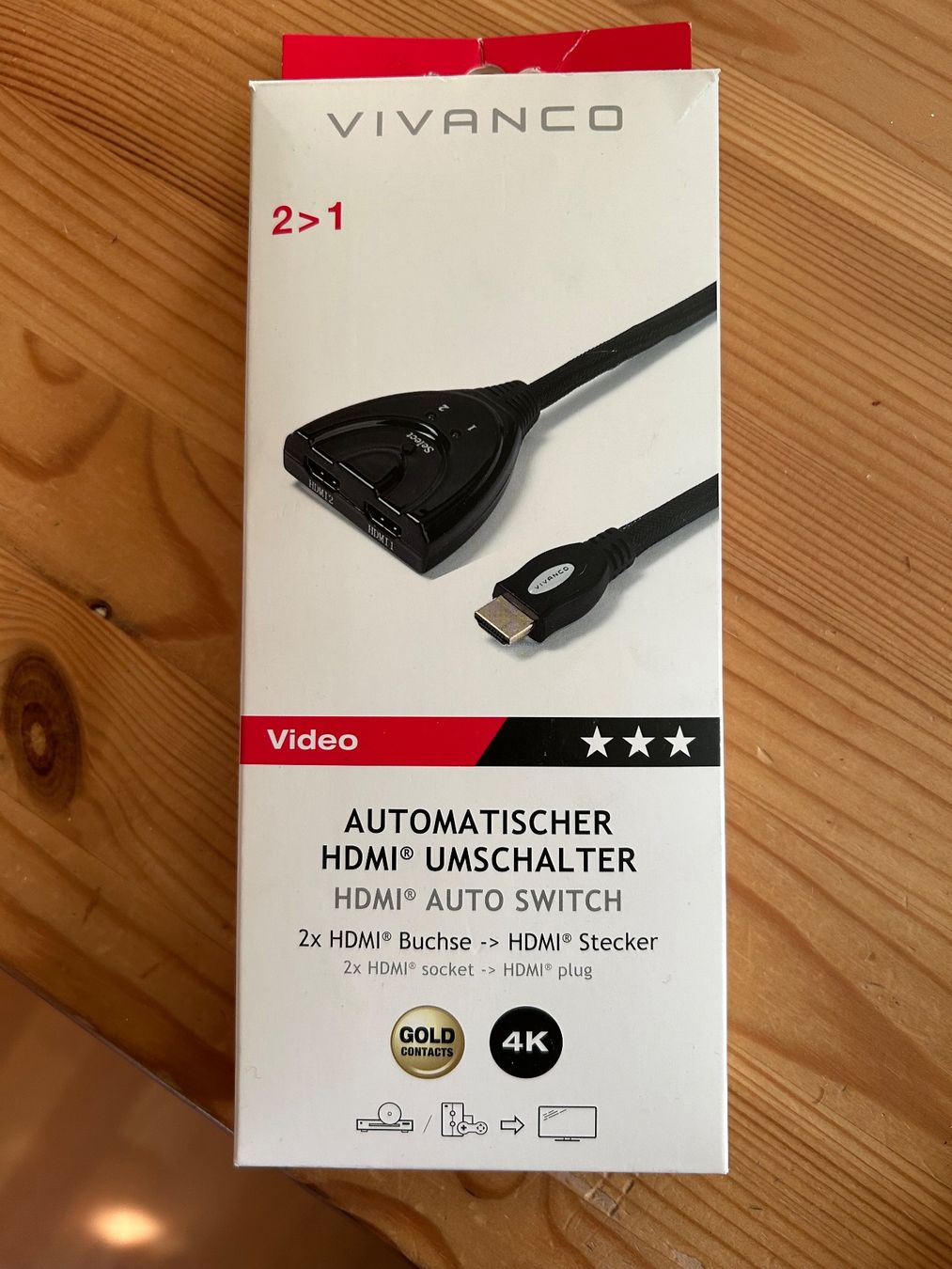 Cavi: Automatischer HDMI Umschalter – Nuovo e nell'imballaggio originale da Mürren venduto da Alex03
