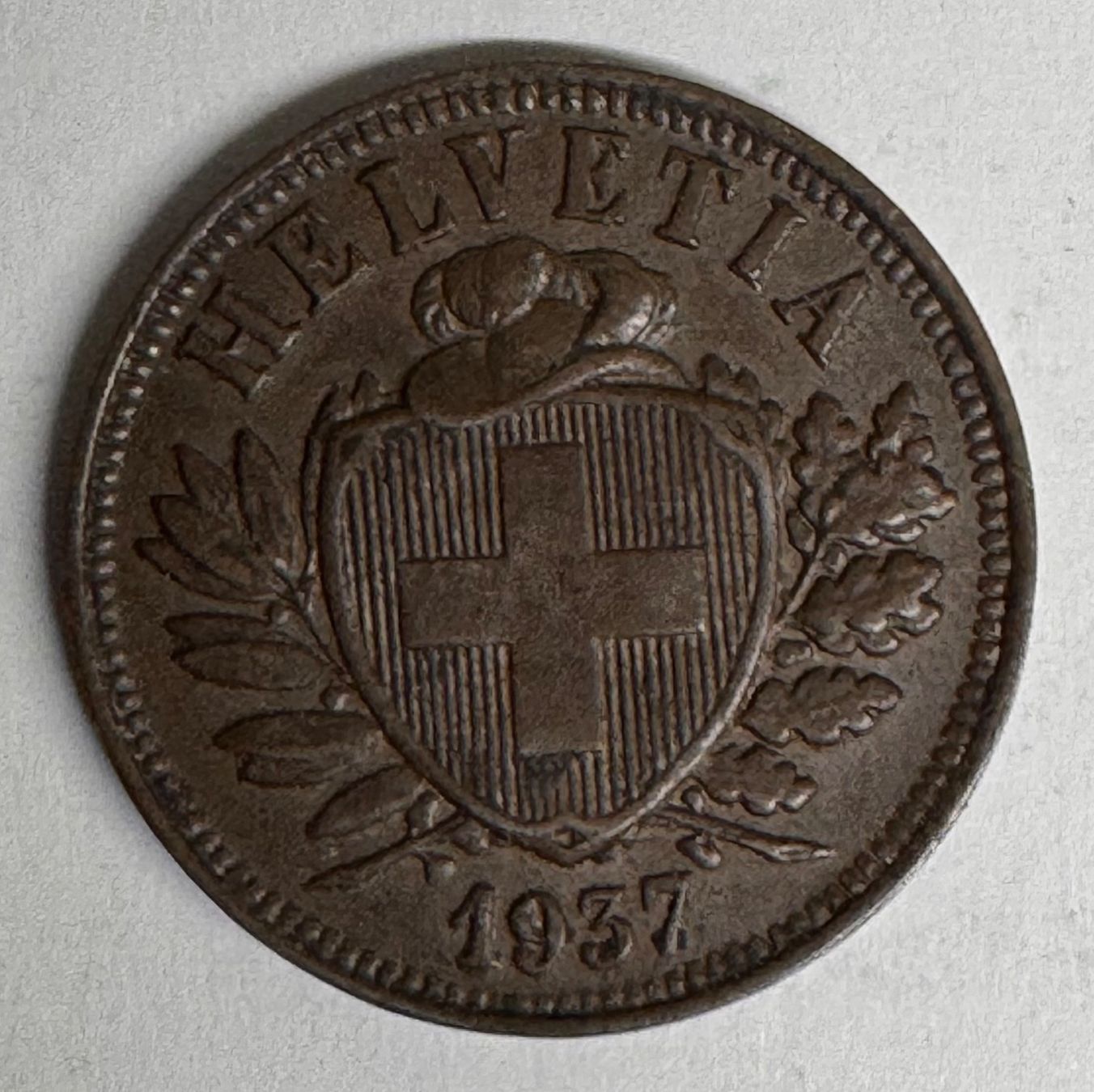 Tutti le monete: 2 Rappen 1937 VZ – Usato da Andwil SG venduto da Ariisa1234