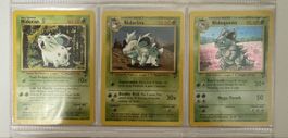 Pokemon Nidoran Nidorina Nidoqueen, Base set 2