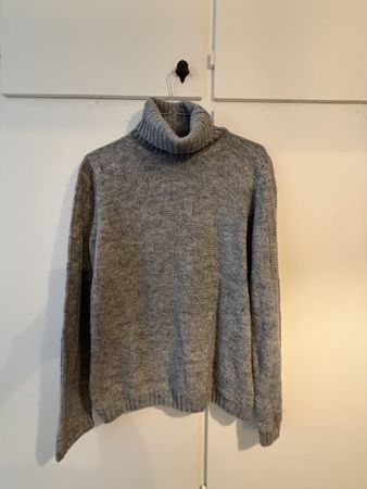 Maglione collo alto Maglieria Veneta grigio taglia M lana