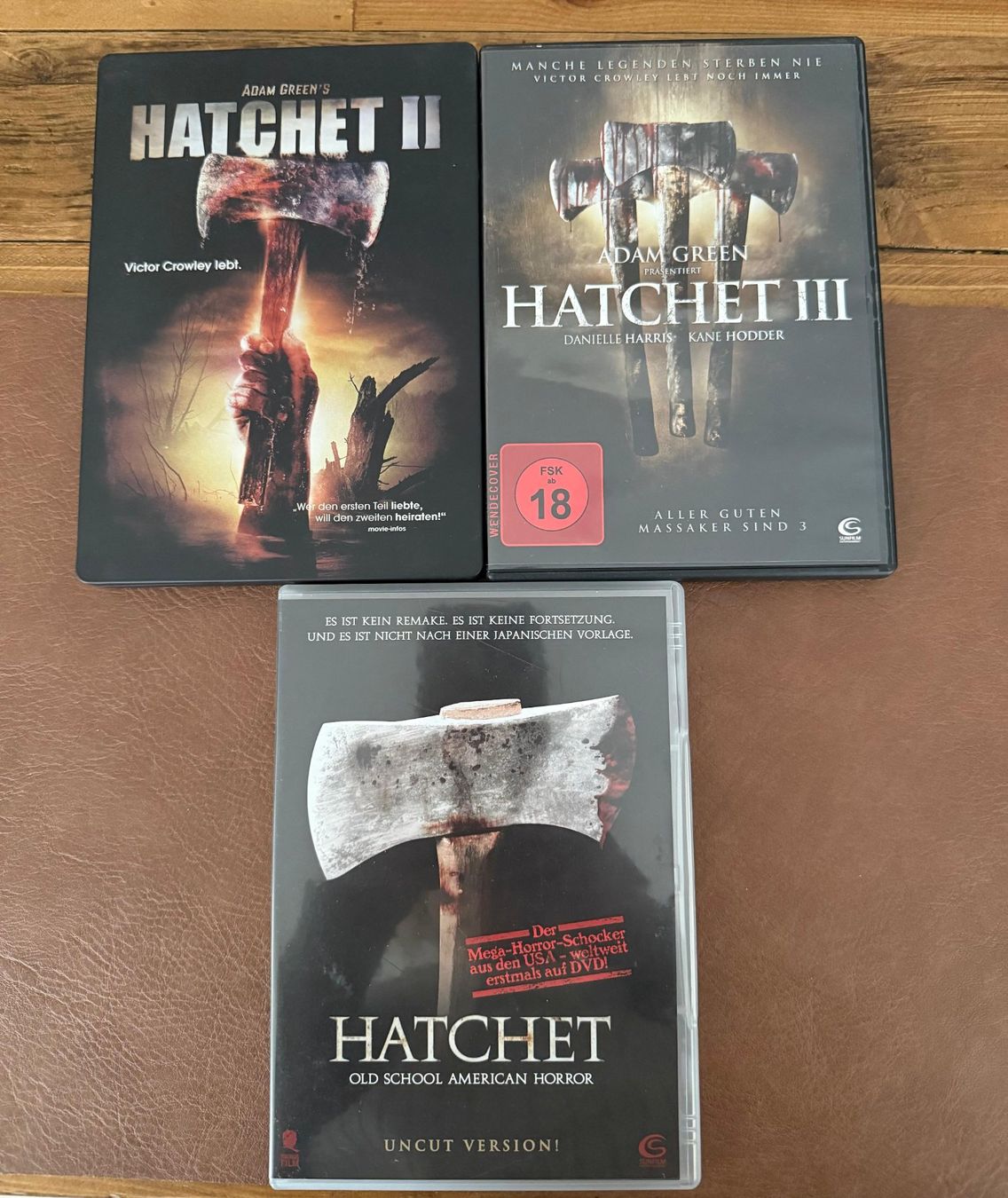 Tutti i DVDs: Hatchet - 1 bis 3 DVD – Usato da Belp venduto da Smiley90