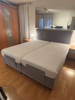 Boxspringbett elektrisch verstellbar grau sehr guter Zustand