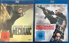 2 Blu-rays The Mechanic 1+2 Action Thriller Statham Top!