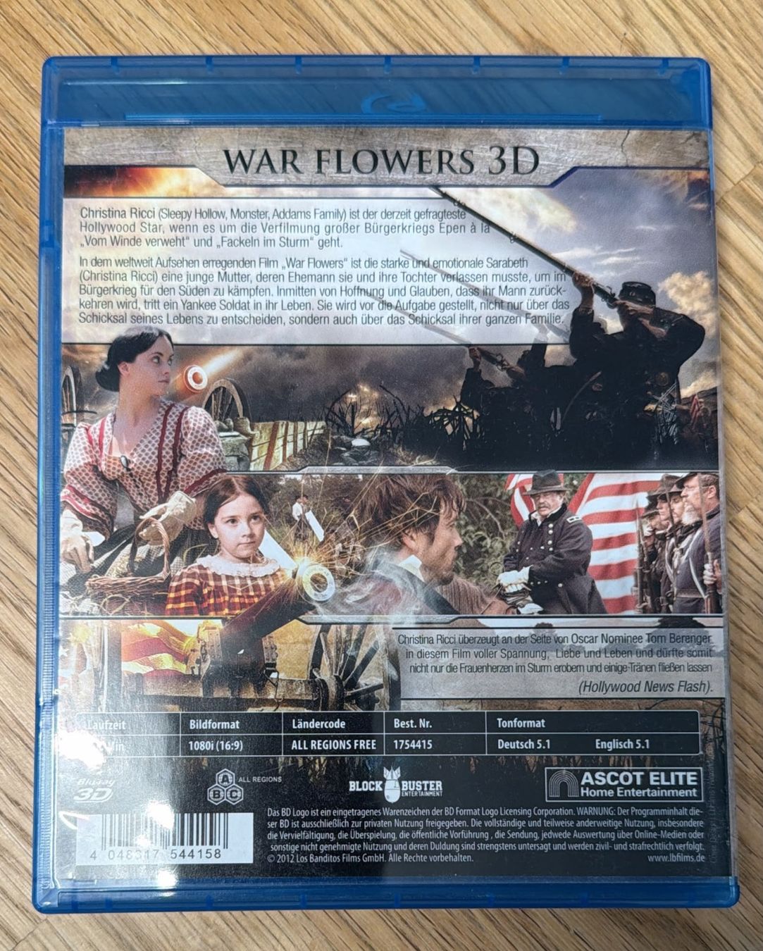 Tutti i DVDs: WAR FLOWERS BLU-RAY 3D – Usato da Zürich venduto da freioccasionen 1