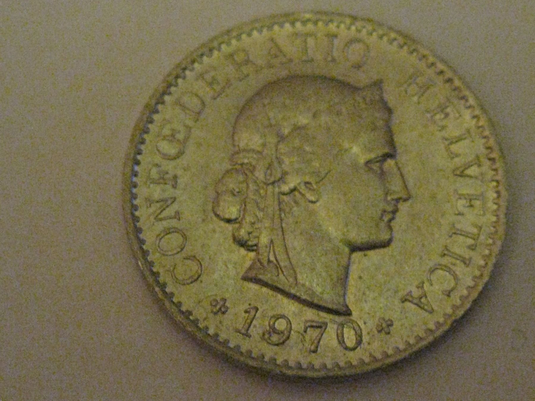 Alle Münzen: 5 ct 1970  abart / défaut – Defekt aus payerne von jag67 2