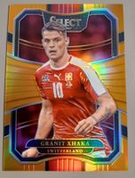 Panini Select /75 GRANIT XHAKA Orange Prizm Fussball Card