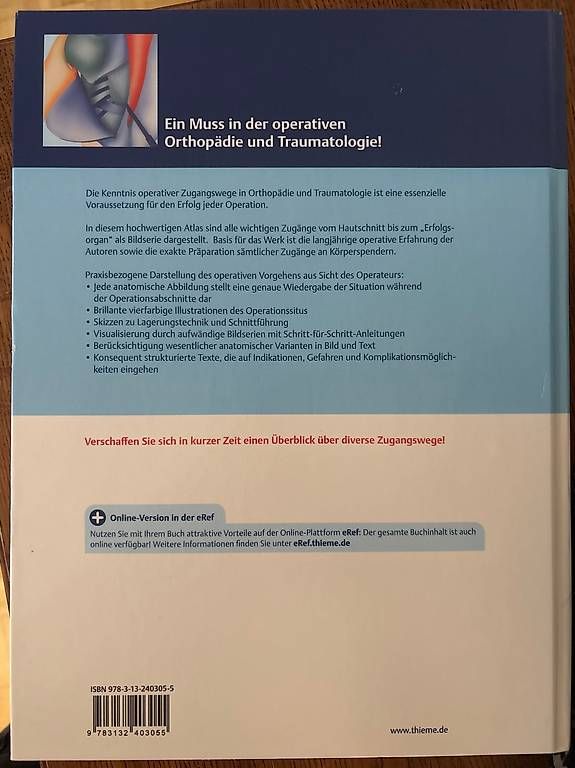 Libri: Thieme Zugangswege Orthopädie – Usato da Basel venduto da Luise_p 1