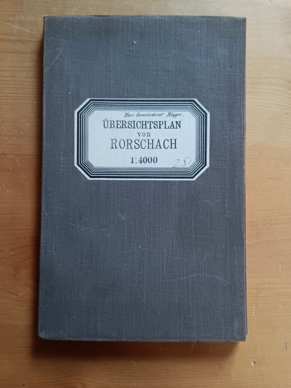 Cartine & Atlanti: Karte Uebersichtsplan Gemeinde Rorschach 1911 – Usato da Lichtensteig venduto da B-B-Bier 1