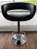 Barhocker 4Stk. Weiss und Schwarz kunstleder