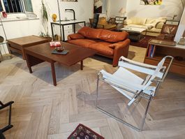 Vintage Wasilly Chair leder weiss