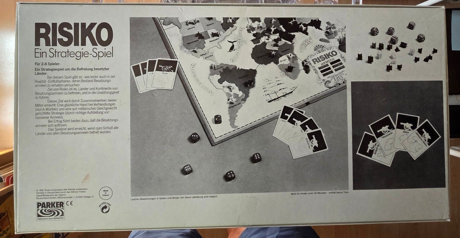 Parker Giochi: Brettspiel RISIKO Parker von 1992 – Usato da Gossau SG venduto da tenerife11 2