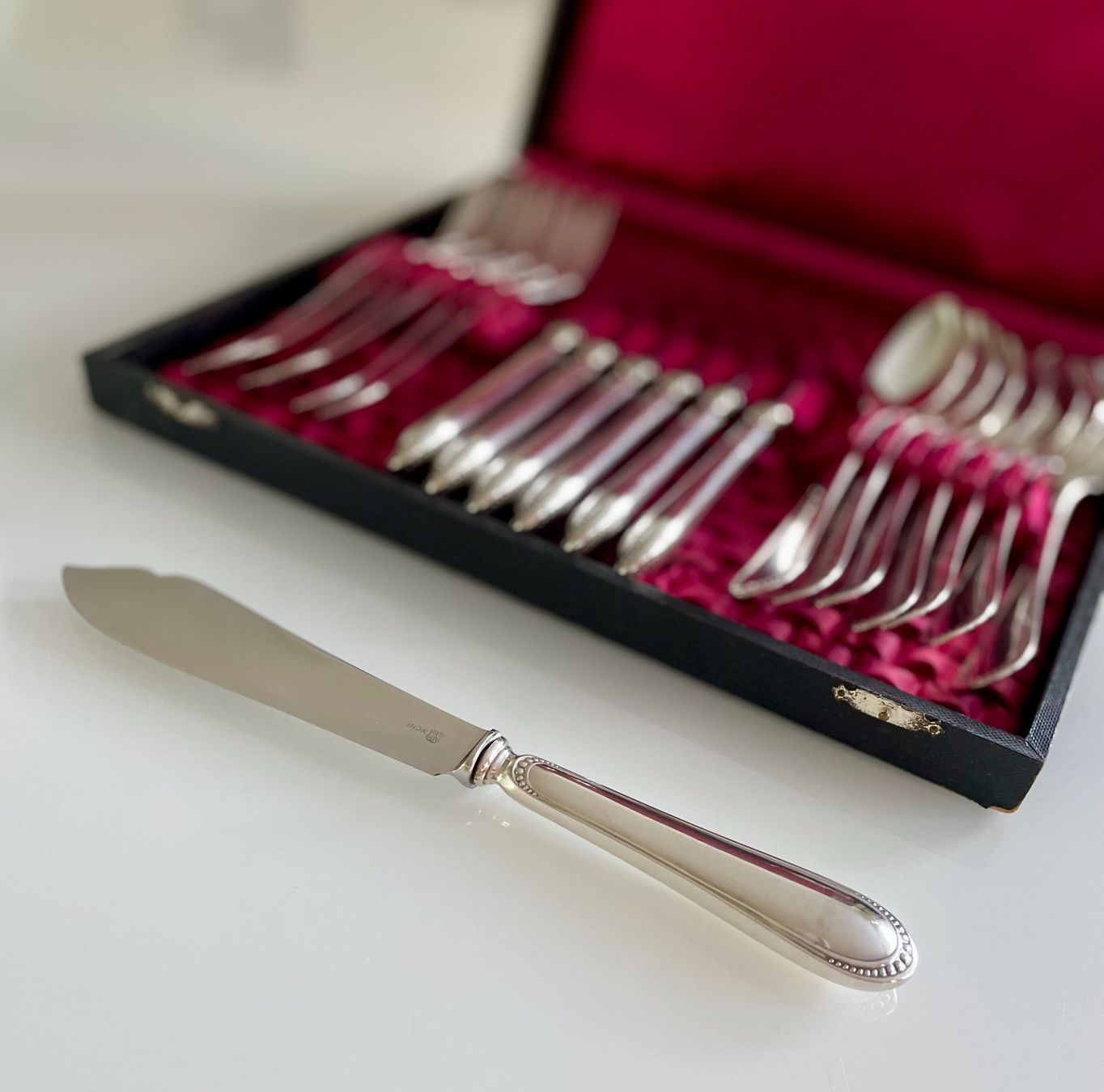 Jezler Set di posate: Jezler 800er Silber Besteck – Usato da Stein AG venduto da Isra6 2