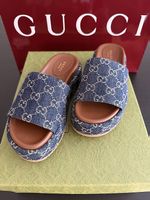 Gucci GG Supreme Platform Sandals