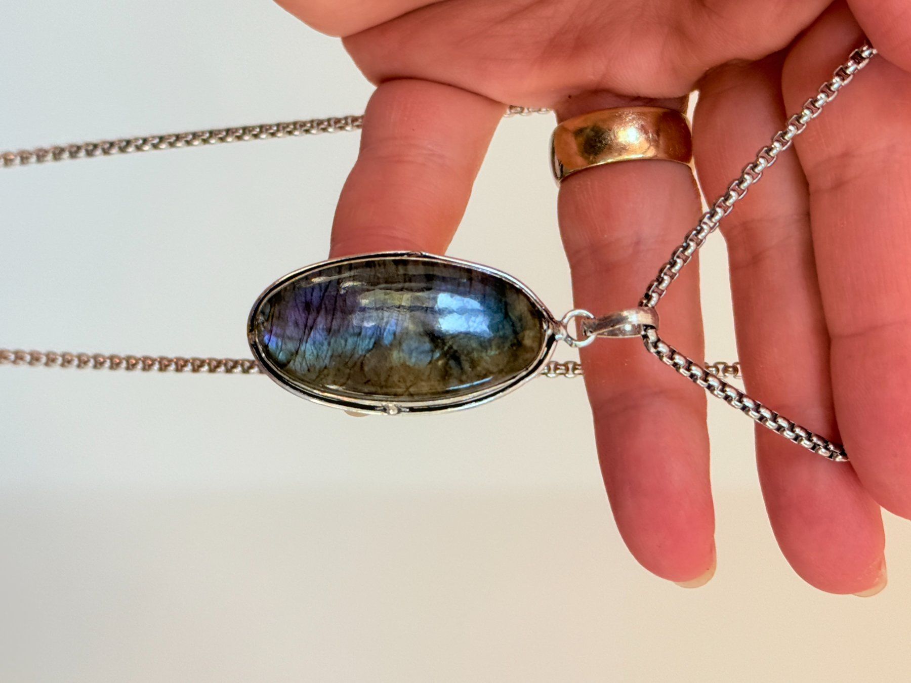 Ketten: Collier avec Labradorite – Neu und originalverpackt aus Genève von AWWA 8