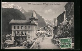 Lauterbrunnen, Strassenpartie mit Hotel 