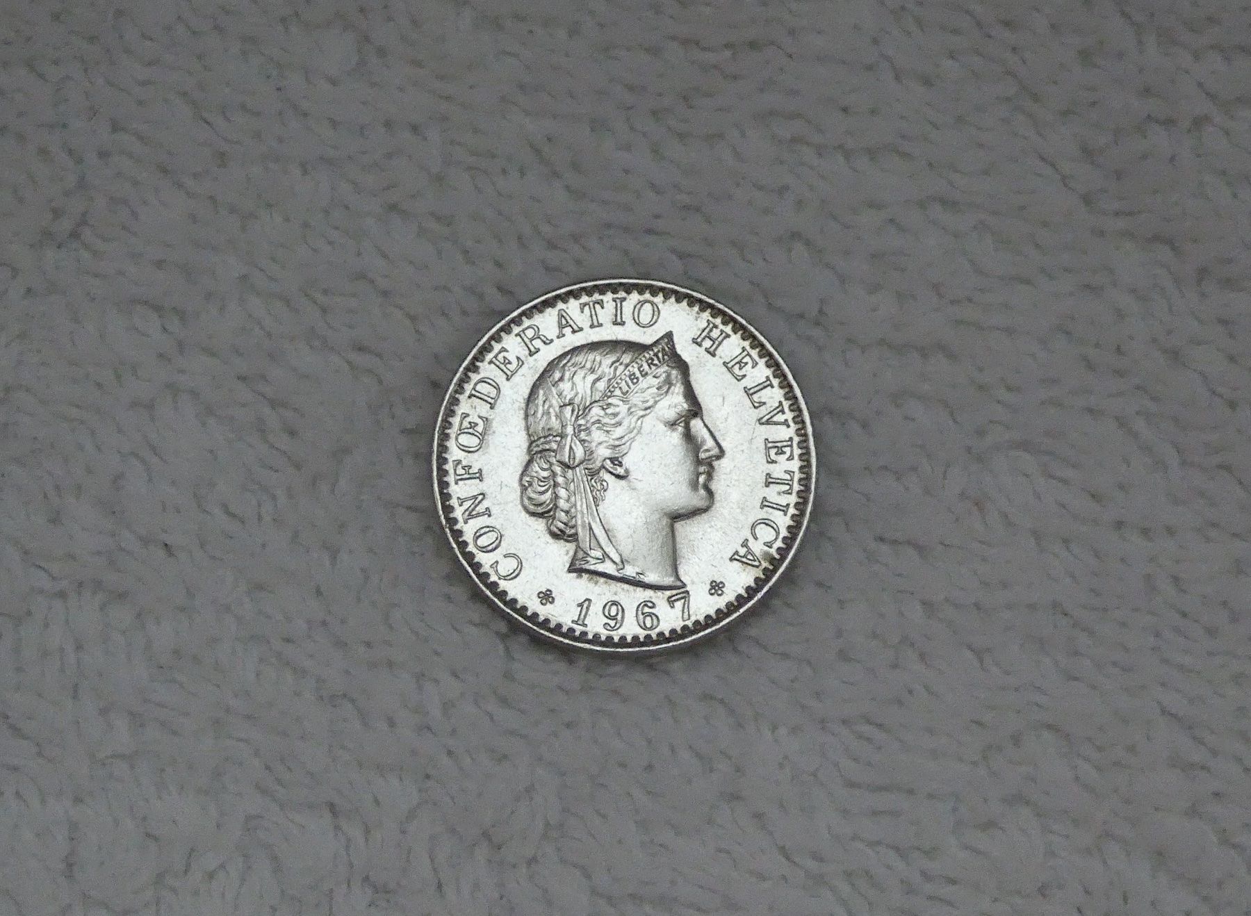 Tutti le monete: 20 centimes/rappen 1967 – Usato da Nyon venduto da Ilmi09