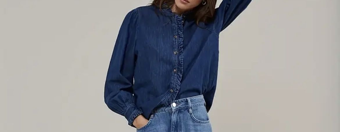 Camicette: Jeans Bluse Größe 50 – Nuovo e nell'imballaggio originale da Saanen venduto da SoniaMichaela