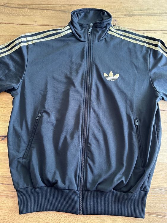 Adidas sweatjacke cheap schwarz gold