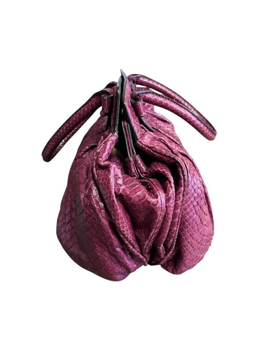 Sacs femmes: Zagliani Python Bag - seltene, purpurrote Handtasche! – D'occasion à Zürich par Finesse54 5