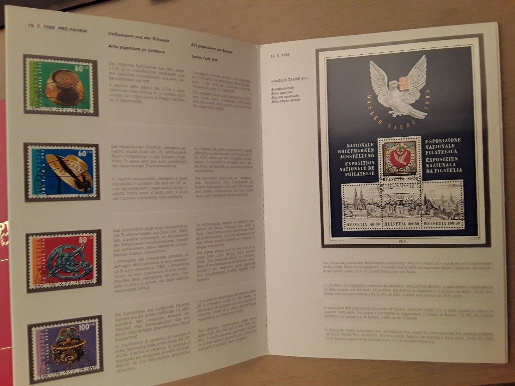 Tutti i francobolli: Jahreszusammenstellung 1995 FDC – Usato da Bazenheid venduto da derdelorean01 1