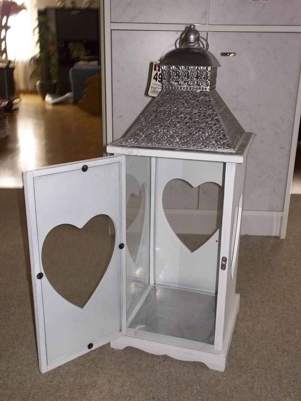Laternen: Neue schöne Laterne 24 x 63 - mit Herzen – Neu (gemäss Beschreibung) aus Kaltbrunn von Cindy99 1