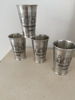 4 Becher Zinn Bürgergemeinde Luzern 7 cm hoch