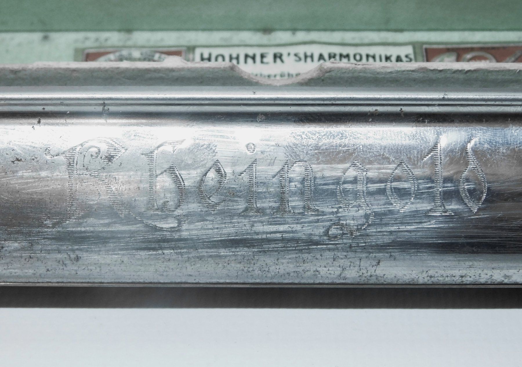 Hohner Musikinstrumente: Mundharmonika, Hohner, Rheingold 1920er – Gebraucht aus Emmenbrücke von Neverlaand-22 4