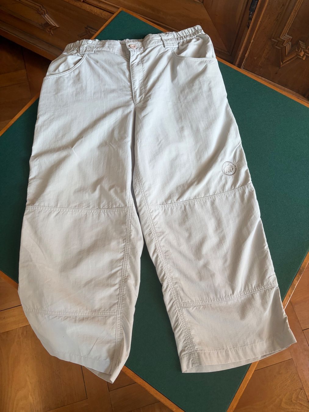 Mammut Pantaloni: MAMMUT  Wanderhose 3/4 Größe L   Farbe: Hellbeige – Usato da Interlaken venduto da Bona55 8