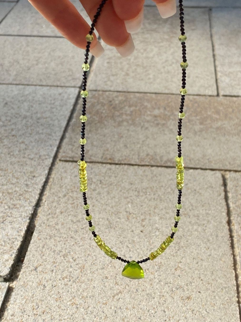 Catenine: Unikat Peridot, Spinell Kette NEU – Nuovo (secondo la descrizione) da Basel venduto da Chili007 5