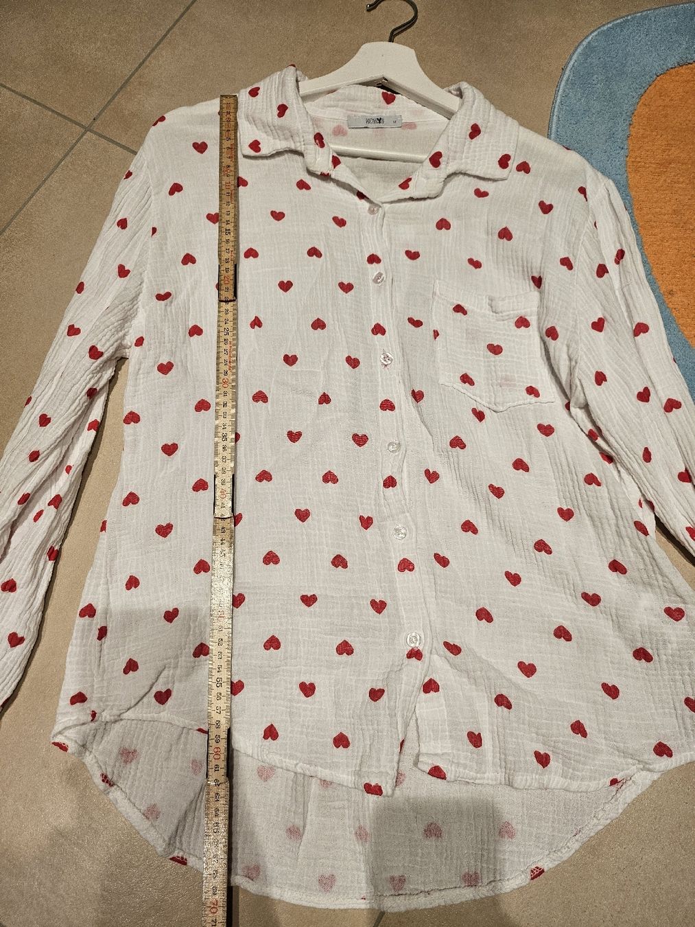 Camicette: Musselin Bluse mit Herzen gr.M – Usato da Allschwil venduto da na.wi.90 4