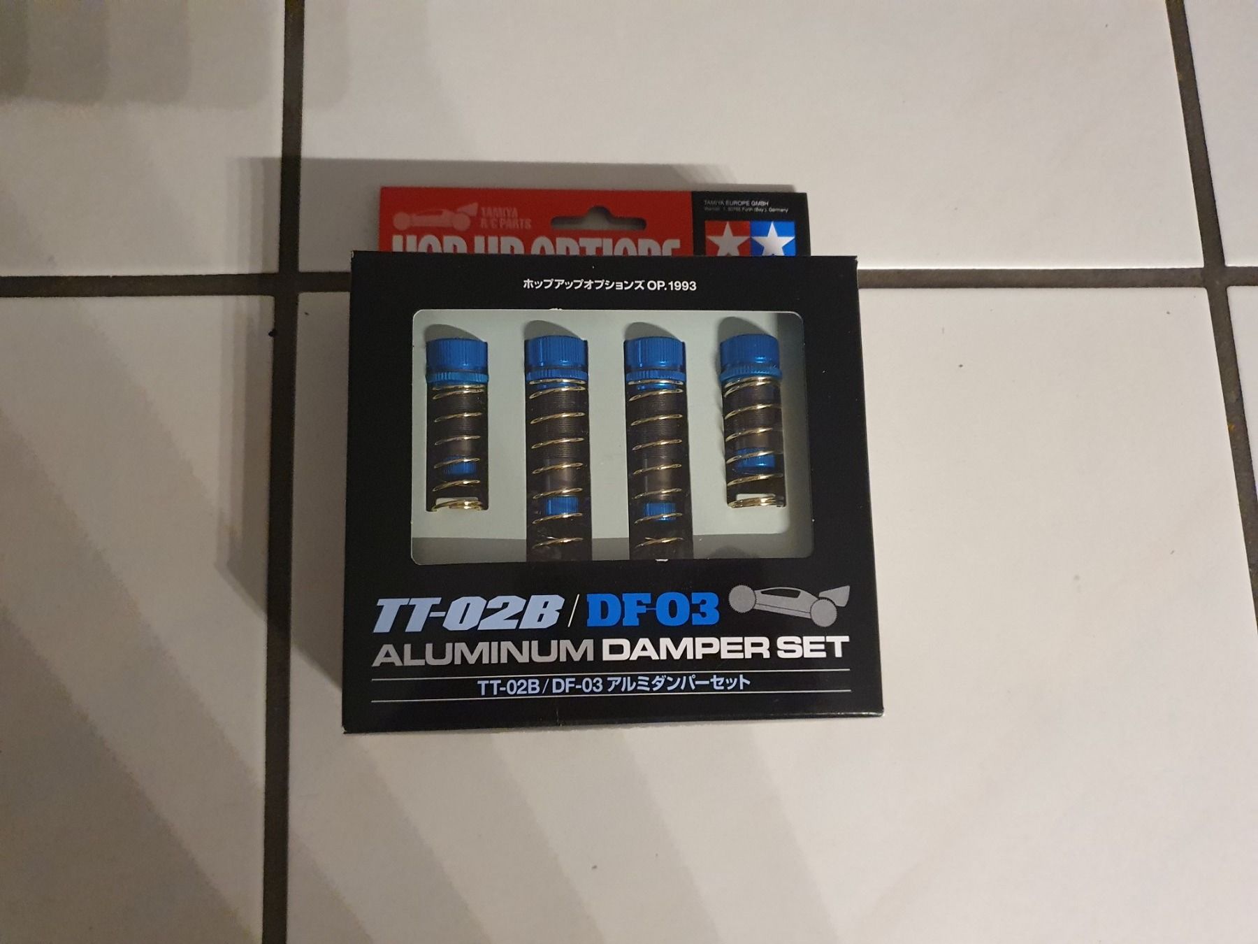 Tamiya RC Modellbau: Tamiya 54993 TT-02B / DF03 Aluminium Damper Set – Neu und originalverpackt aus Schattdorf von mamo1952