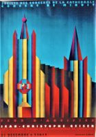 CONCERT DE MINUIT CATHEDRALE LAUSANNE 1998 Affiche originale