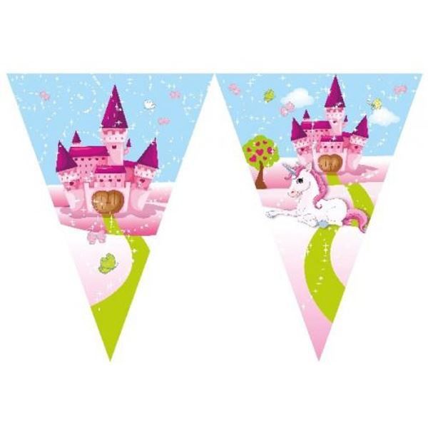 Fahnen: Einhorn / Wimpelkette 9 Fahnen – Neu und originalverpackt aus Wetzikon ZH von partyonlineshop