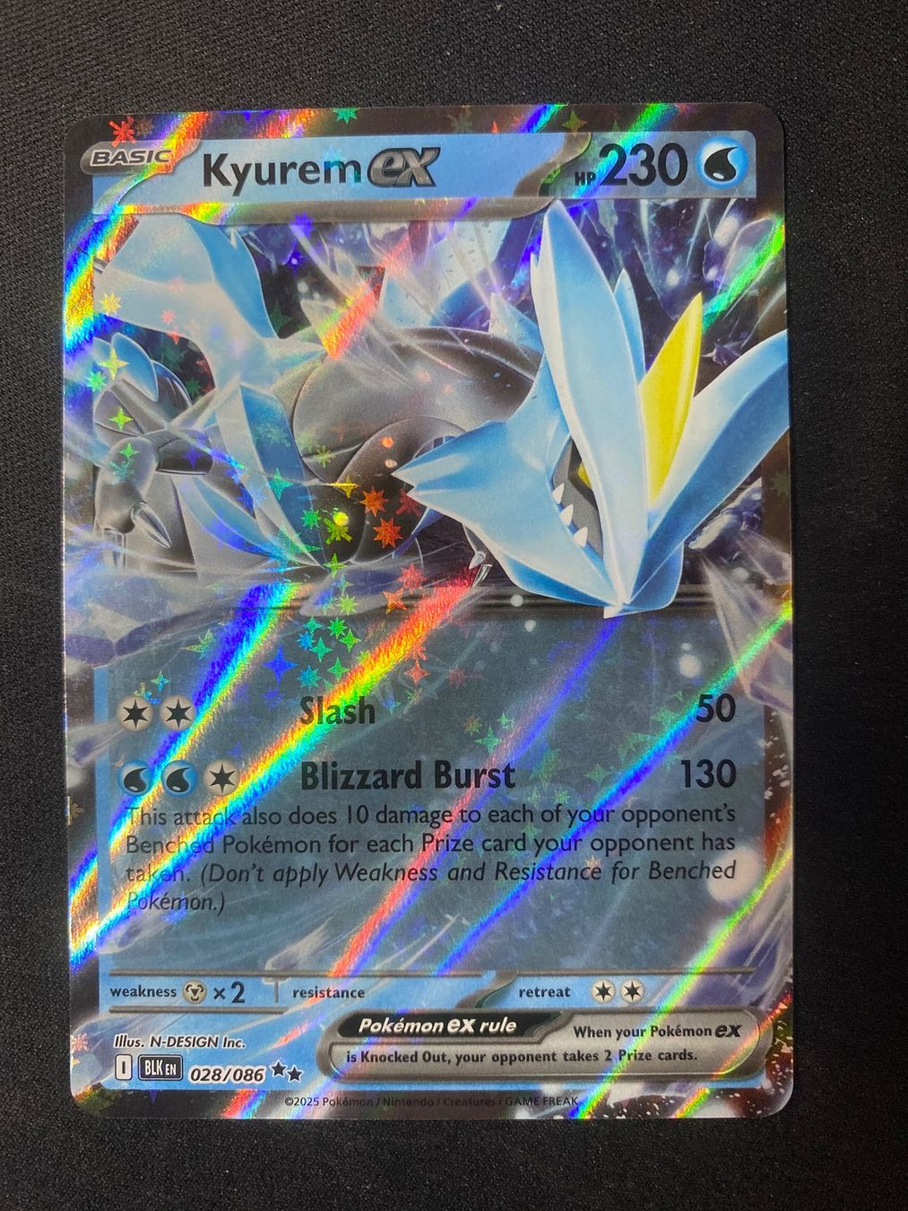 Pokémon Carte collezionabili: Kyurem ex 28 - Black Bolt - EN ab 1 – Nuovo (secondo la descrizione) da Hausen AG venduto da Shrade