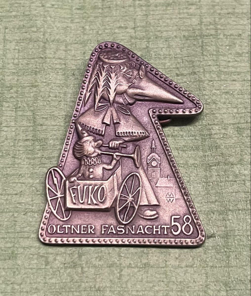 Placchette & Badge: FUKO Fasnachtsplakette 1958 – Usato da Itingen venduto da Bebbi6569