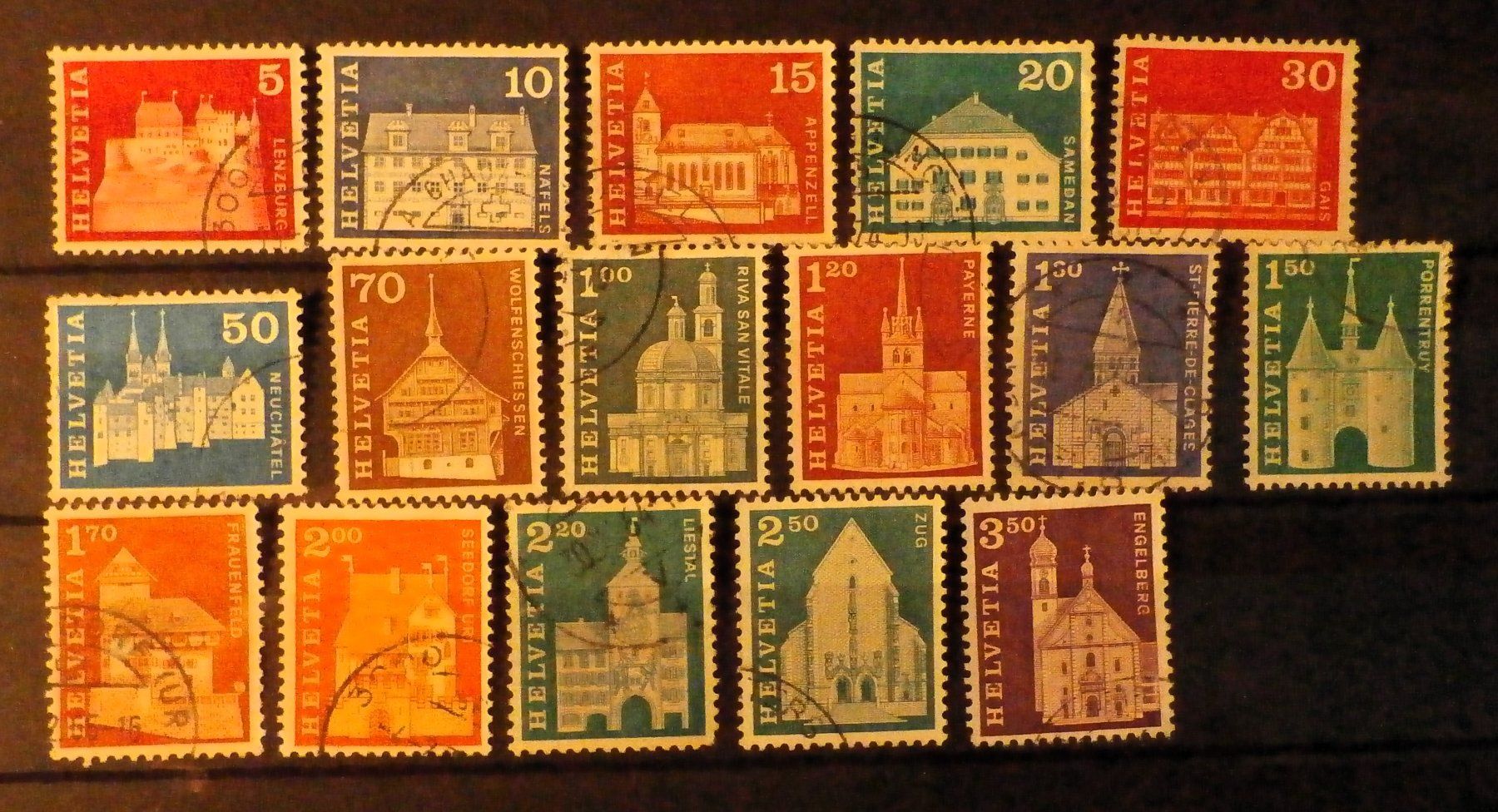 Tutti i francobolli: CH Baudenkmäler64/68 Kompl. – Usato da Kehrsatz venduto da Bernherb2 1