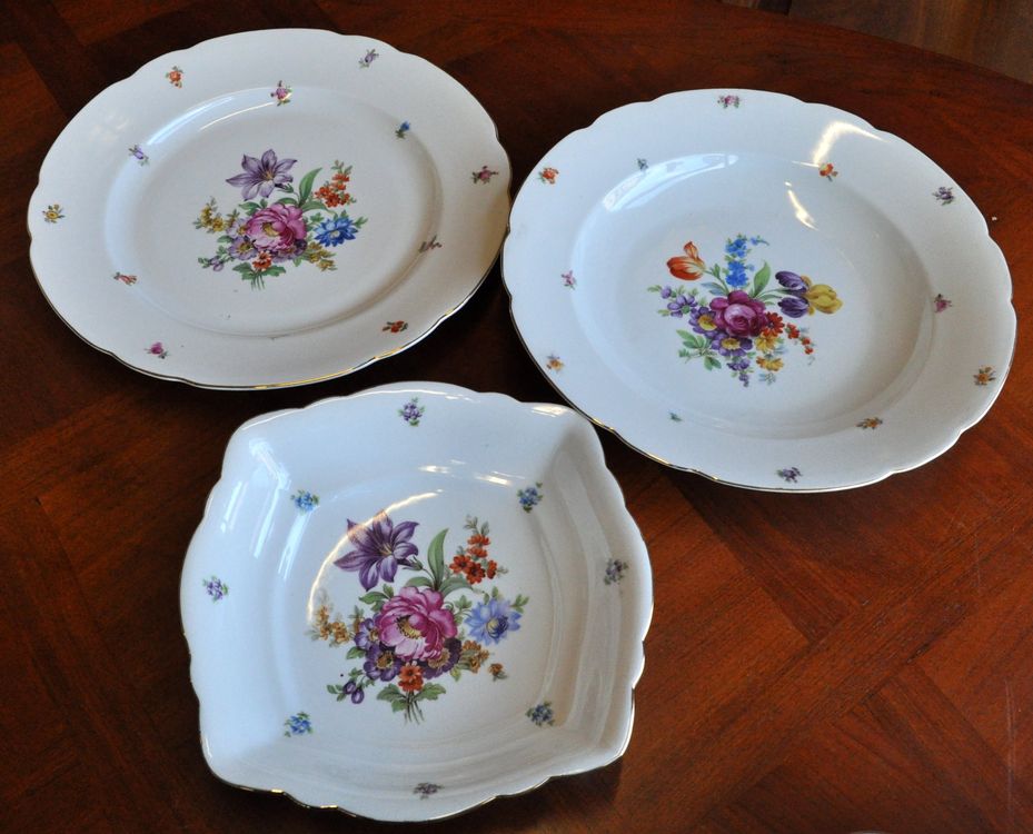 Service De Table Versailles England – Assiettes En Faïence Blanche, Lot