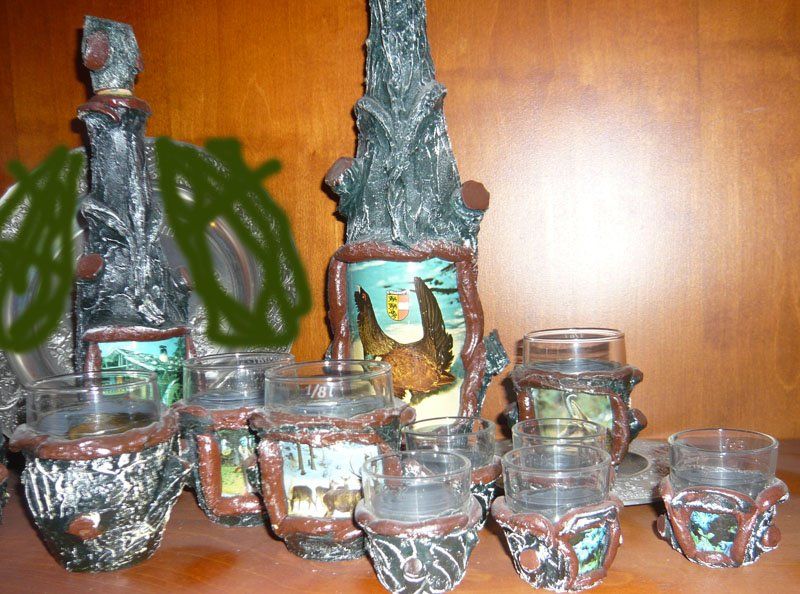 Bicchieri: Flasche und Schapsglässer Set – Usato da Ruggell venduto da Btt 1