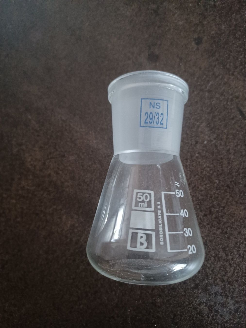 Gläser: NEU 10 X Erlenmeyer Kolben 50ml mit 29x32 NS – Neu und originalverpackt aus Schupfart von philippb06