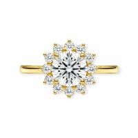 💎💥Solitär Diamant lab 1.26tcw💍E VS1, 14K G-Gold Ring