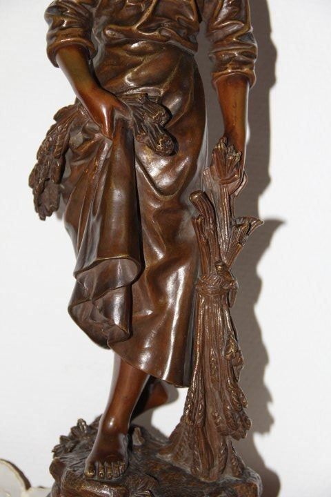 Sculture & Statue: Antique sculpture en bronze signe . – Usato da Praz (Vully) venduto da pikuluka1 5
