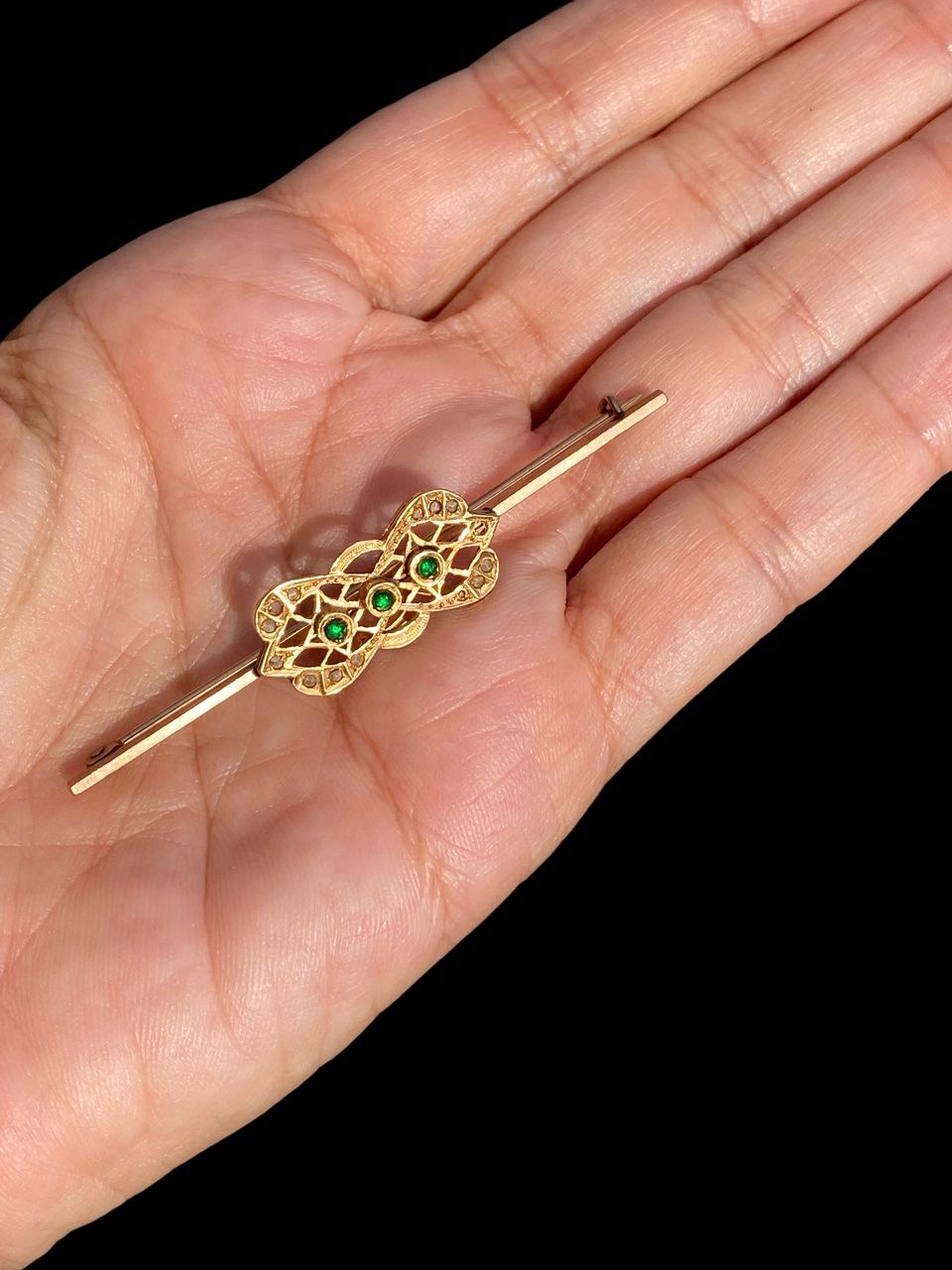Spille & Fermagli: Antike Art Deco 14K Gold Brosche Ca. 1930 – Usato da niederbipp venduto da Esbenz 6