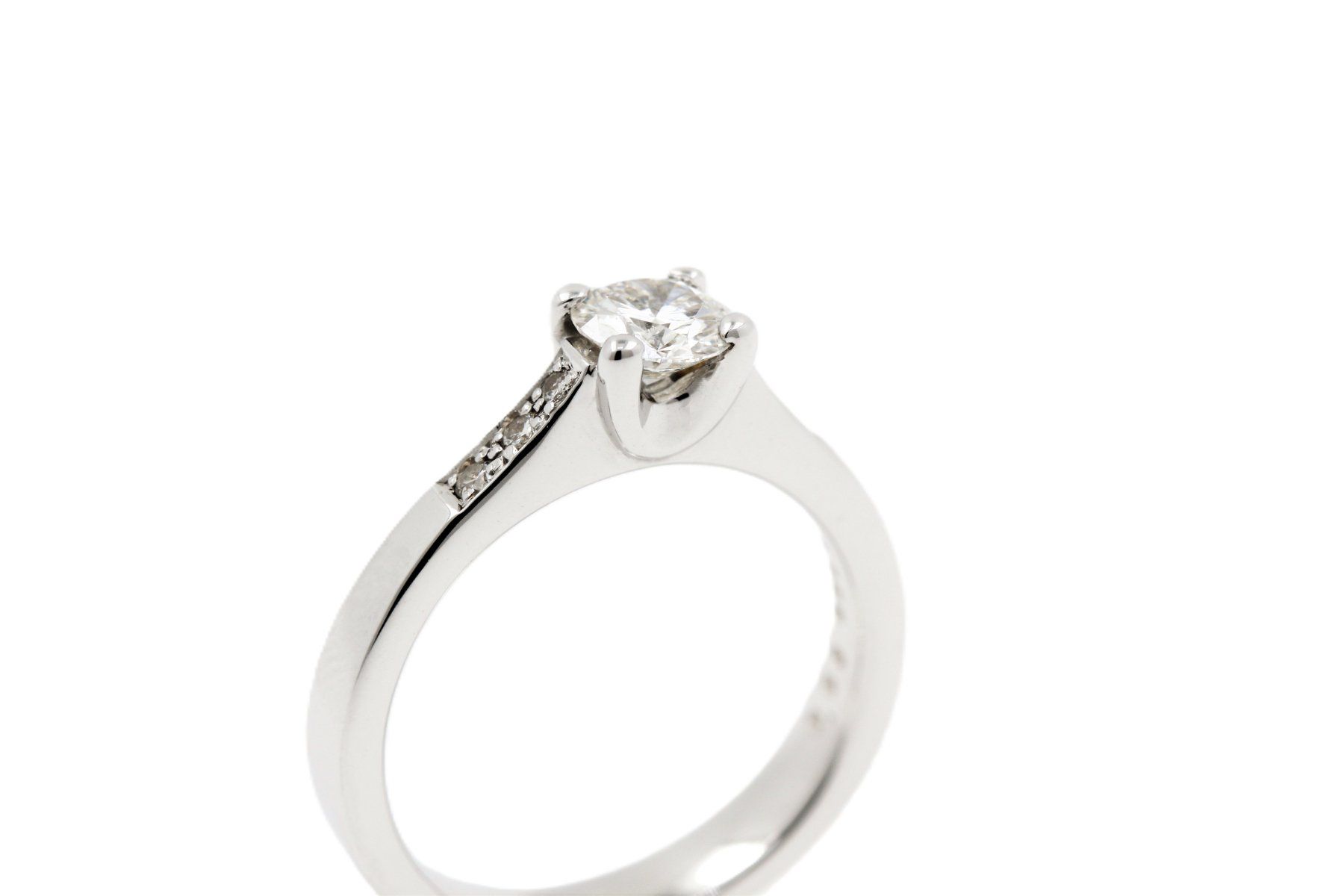 Ringe: Brillant Solitär Ring 0.59ct VS/I 18K Weissgold *S1335 – Gebraucht aus Zürich von luxtrade