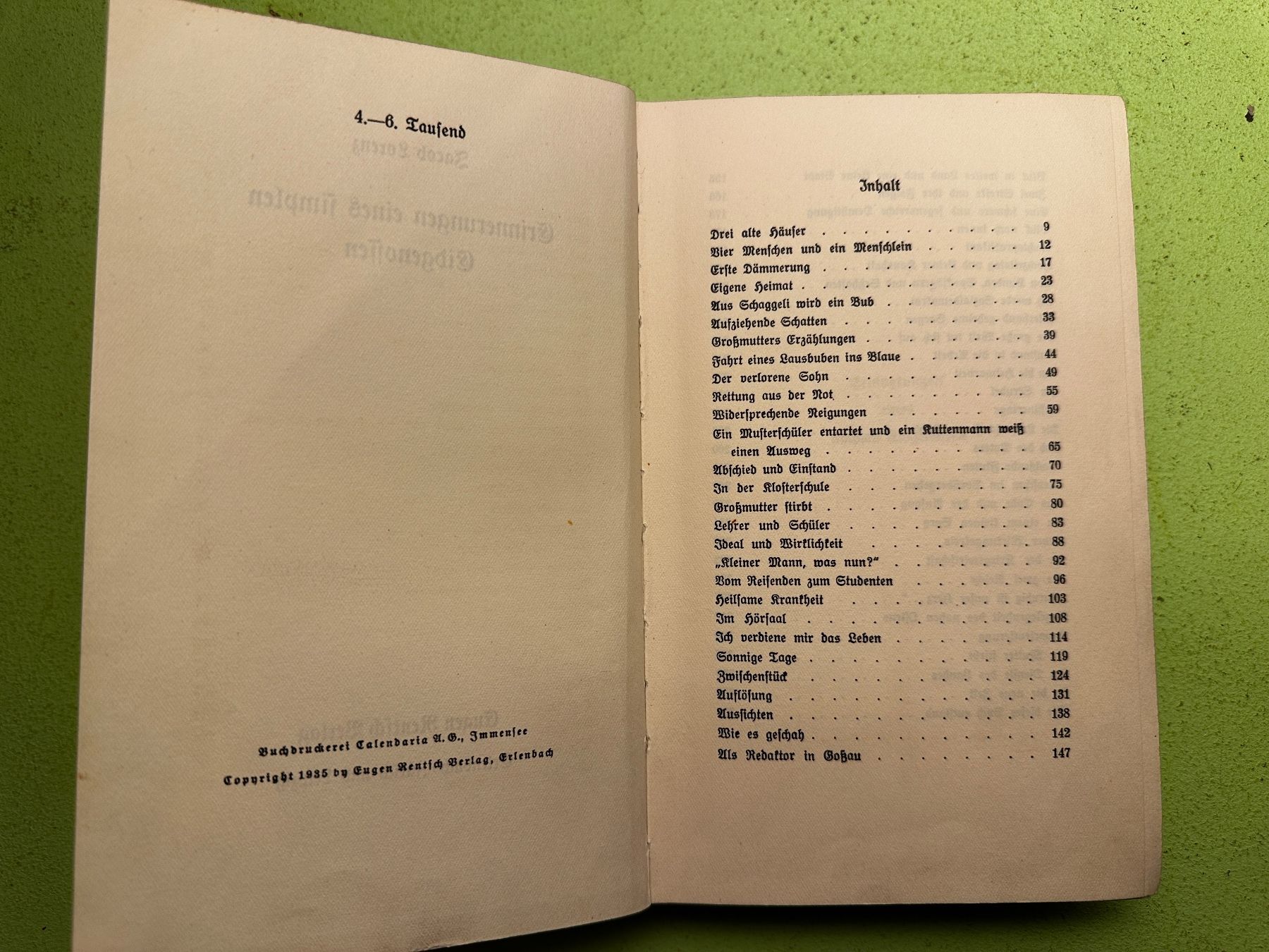 Libri: Jacob Lorenz: Erinnerungen eines simplen Eidgenossen. – Usato da Zürich venduto da allp 2