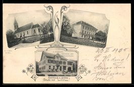 Wittnau, Gasthaus z. Krone, Kirchenansic