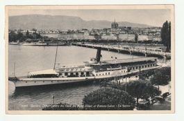 Ansichtskarte Genf Bateau-Salon "La Suisse" mit Stempel