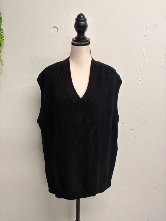 Armedangels Pullunder Strick schwarz S-L Bio Baumwolle