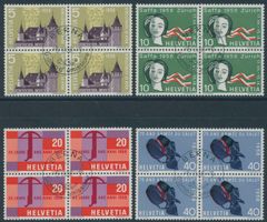 1958 - Werbemarken - Viererblock - Ersttag ET - italienisch