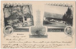 Winterthur, Bruderhaus, Eschenberg, Aussichts-Thurm - (1908)